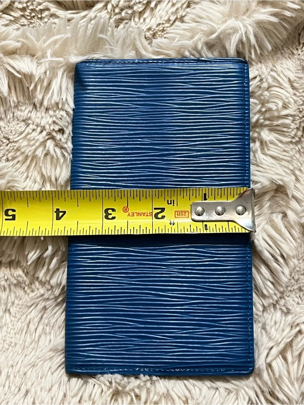 Louis Vuitton Blue Epi Leather Passport Holder checkbook